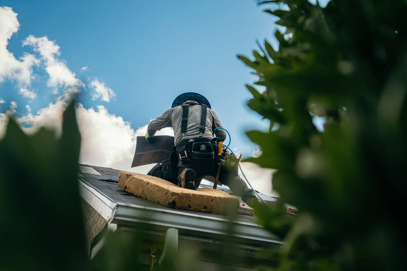 Roof inspection documented on a Willow Branch home