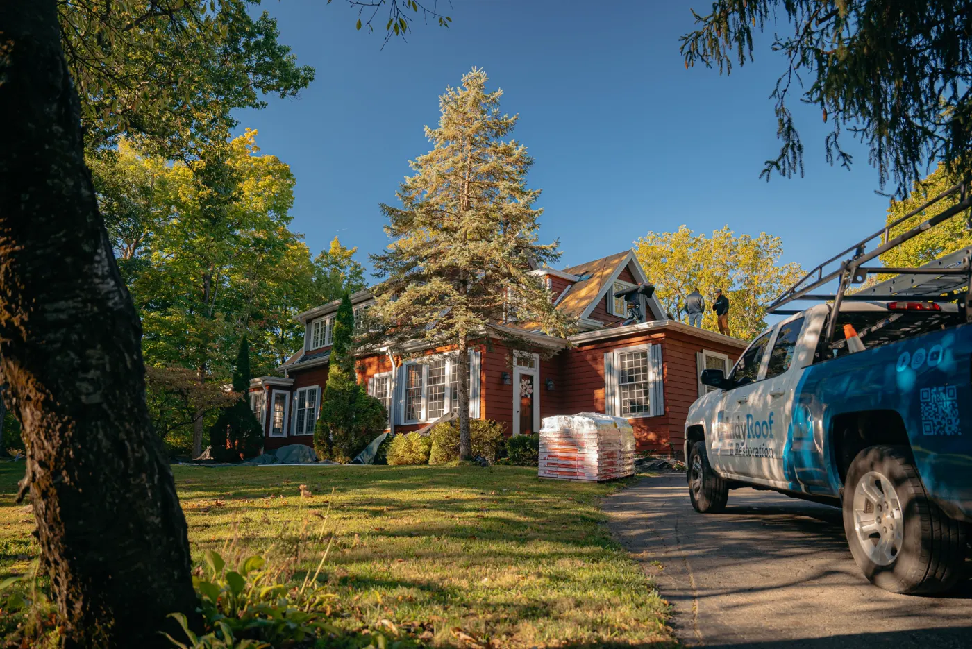 Roof inspection documented on a Willow Branch home